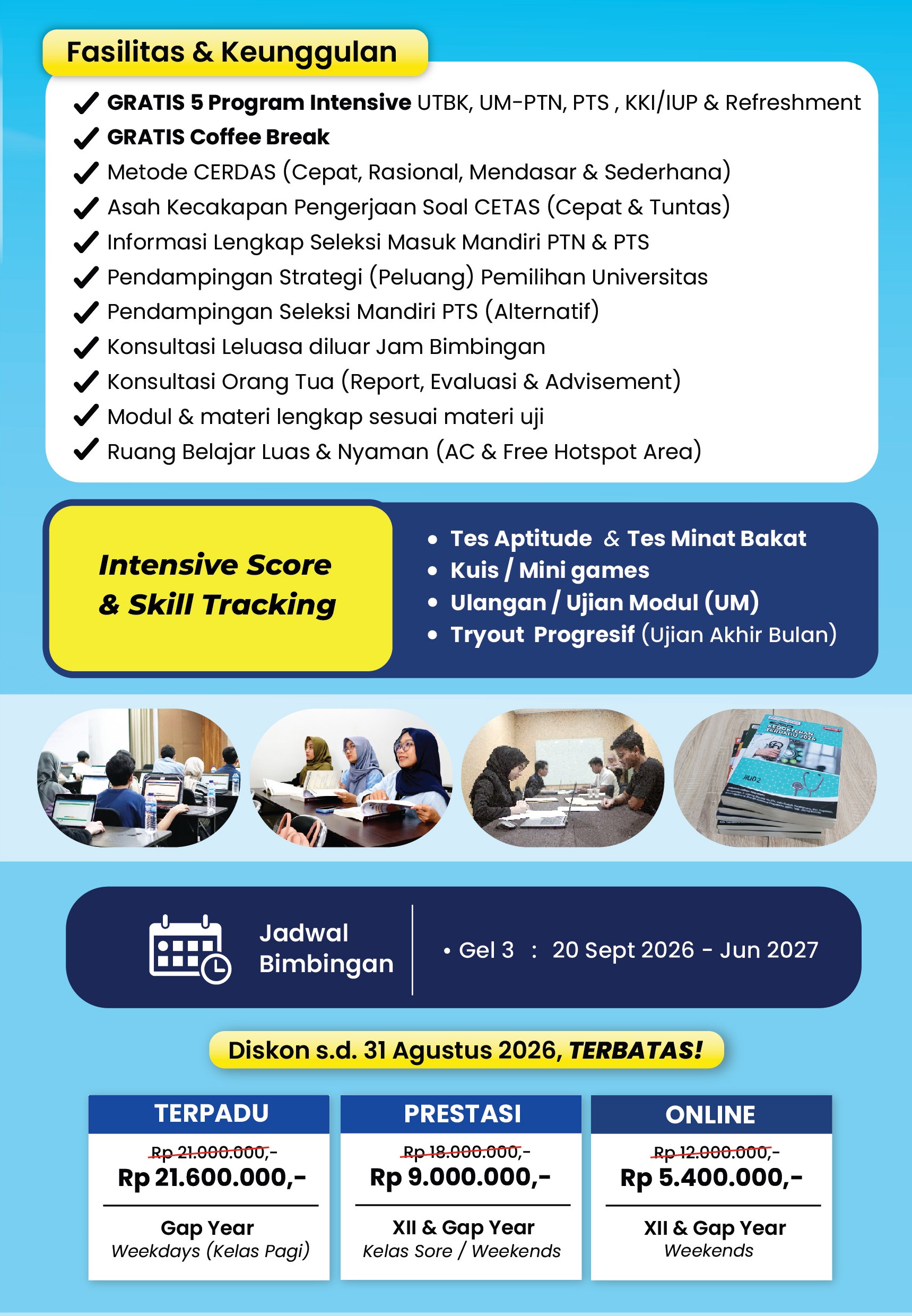 Bimbel Kedokteran 2027 - 1 tahun ajaran